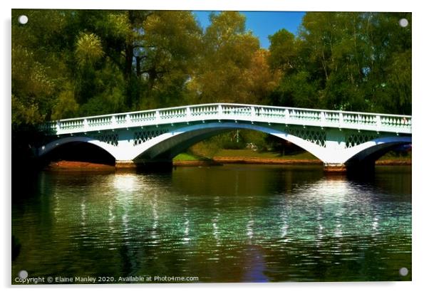 The Bridge Acrylic by Elaine Manley