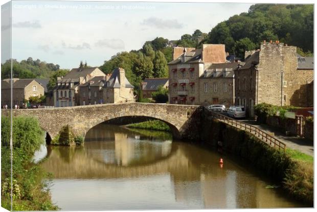 Dinan Brittany Canvas Print by Sheila Ramsey