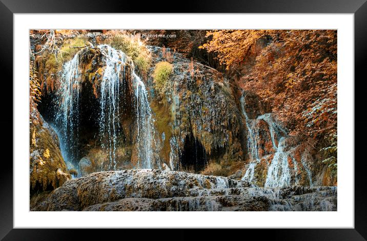 Krushuna falls, Bulgaria. Framed Mounted Print by Steve Whitham