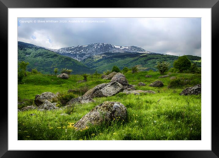 Vitosha mountain, Bulgaria. Framed Mounted Print by Steve Whitham