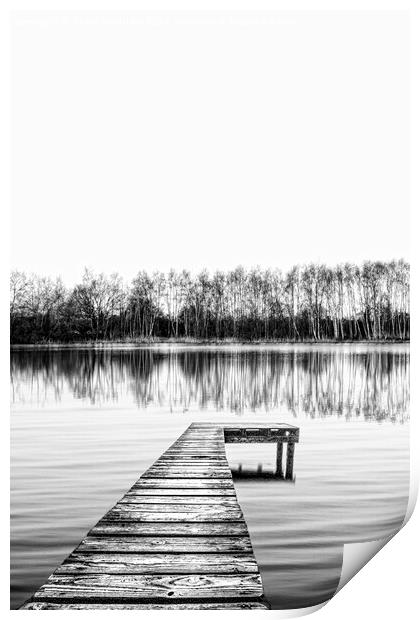 The old wooden jetty. Print by Steve Whitham