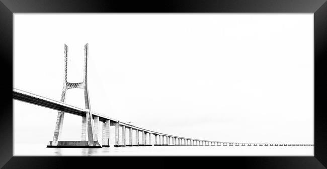 Ponte Vasco da Gama Framed Print by DiFigiano Photography