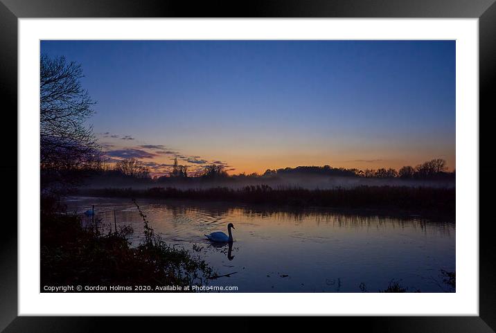 Last light of a autumn day Framed Mounted Print by Gordon Holmes