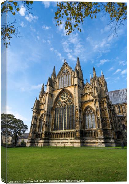 Lincoln Cathedral East End Canvas Print by Allan Bell
