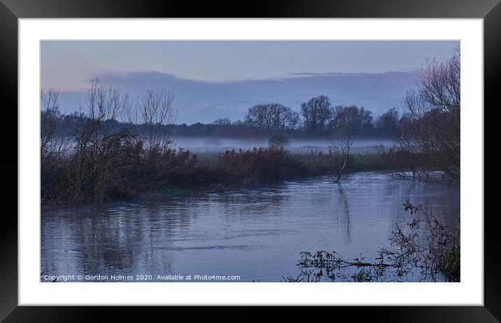 The mist rolls in. Framed Mounted Print by Gordon Holmes