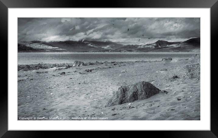 Llyn Peninsula from Shell Island Framed Mounted Print by Heather Sheldrick