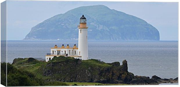 Turnberry lighthouse on the Ayrshire coast Canvas Print by Allan Durward Photography