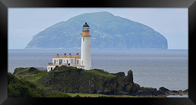 Turnberry lighthouse on the Ayrshire coast Framed Print by Allan Durward Photography
