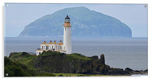 Turnberry lighthouse on the Ayrshire coast Acrylic by Allan Durward Photography