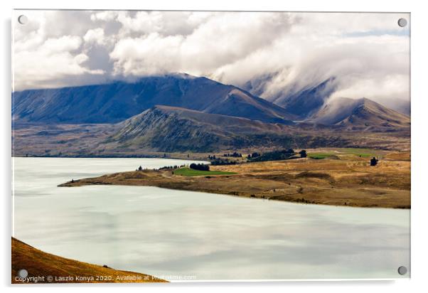 Lake Tekapo - South Island Acrylic by Laszlo Konya