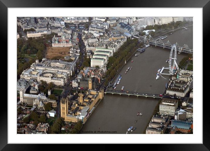 Poster perfect Aerial view of the City of London Framed Mounted Print by PhotOvation-Akshay Thaker