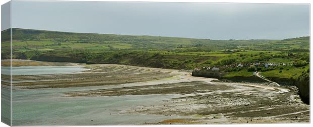 Robin Hoods Bay, Panoramic Canvas Print by graham young