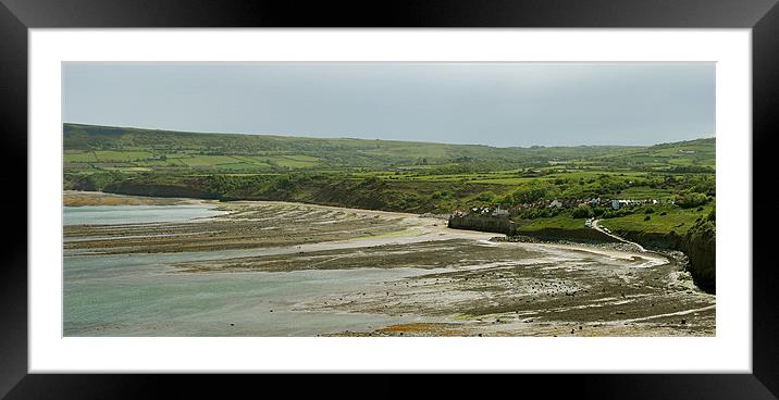 Robin Hoods Bay, Panoramic Framed Mounted Print by graham young