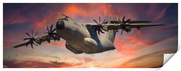 Airbus A400M in Flight Print by Dave Williams