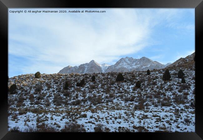 Outdoor mountain Framed Print by Ali asghar Mazinanian