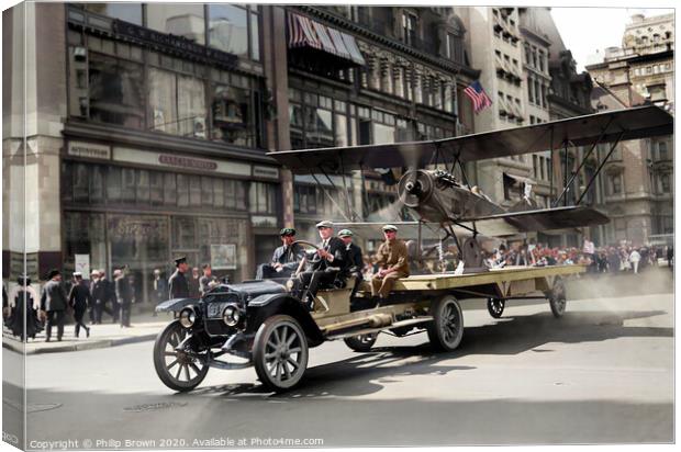 4th of July parade on Fifth Avenue, New York City Canvas Print by Philip Brown