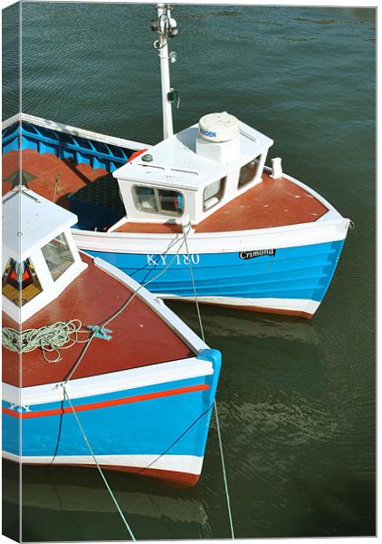Whitby Fishing Boats Canvas Print by graham young