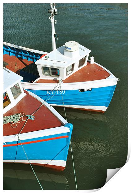 Whitby Fishing Boats Print by graham young