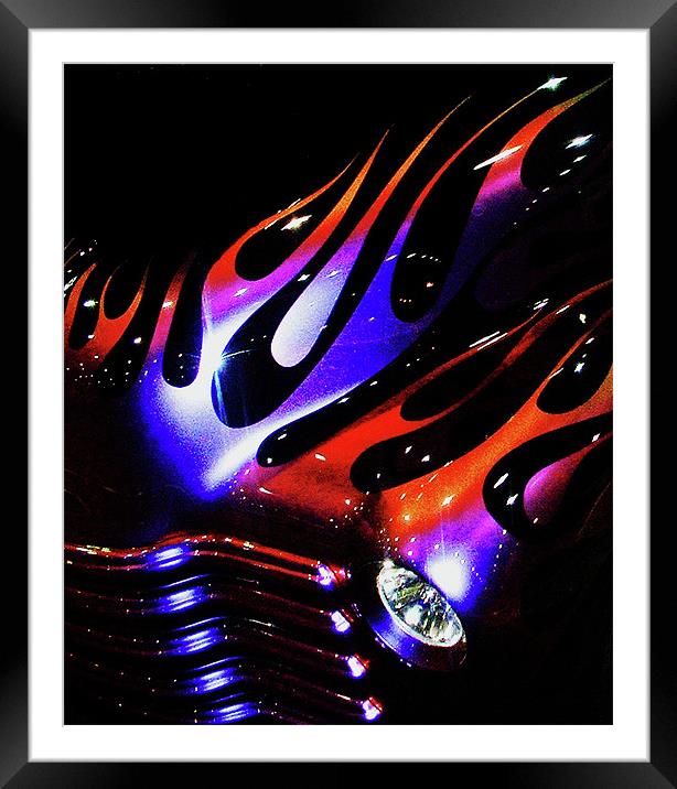 Flaming Classic Framed Mounted Print by Kathleen Stephens