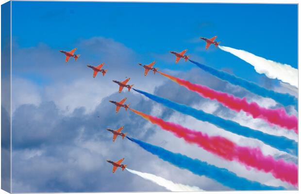 Red Arrows Canvas Print by Michael Smith