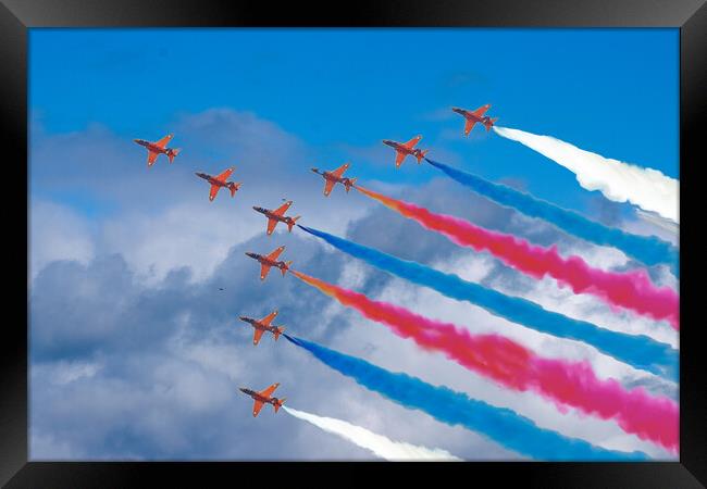 Red Arrows Framed Print by Michael Smith