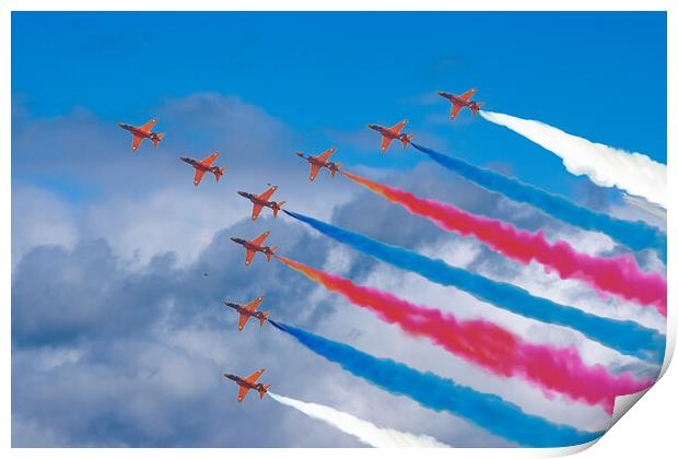 Red Arrows Print by Michael Smith