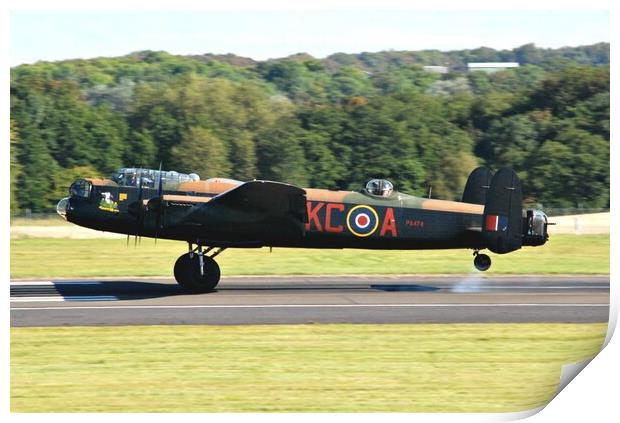 Avro Lancaster touchdown Print by Allan Durward Photography