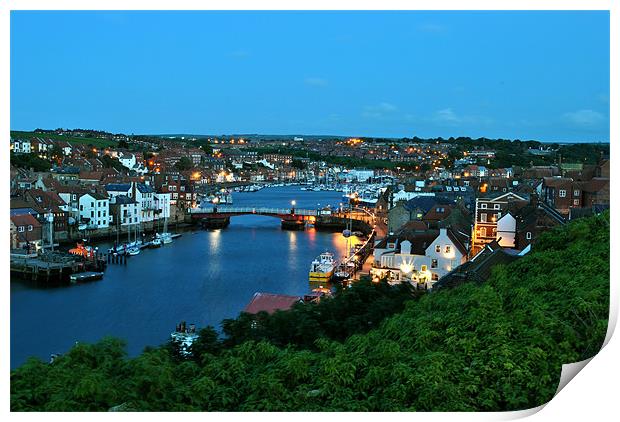 Whitby at Dusk Print by graham young