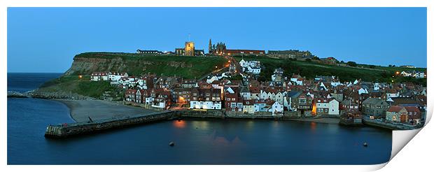 East Whitby at Dusk Print by graham young