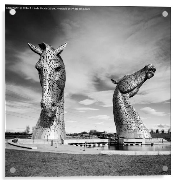 'The Kelpies' by Andy Scott Acrylic by Colin & Linda McKie