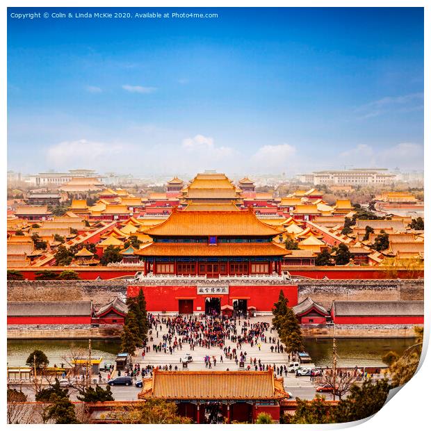 Forbidden City, Beijing, Skyline Print by Colin & Linda McKie