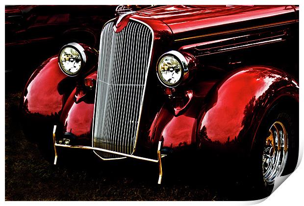 1937 Plymouth Coupe Print by Kathleen Stephens