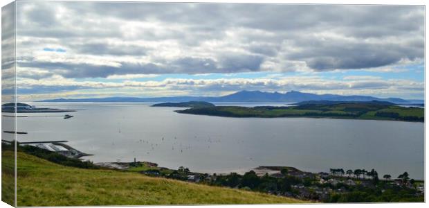 Isle of Arran and Cumbraes  Canvas Print by Allan Durward Photography