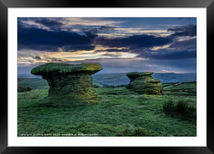 The Doubler Stones. Framed Mounted Print by Chris North