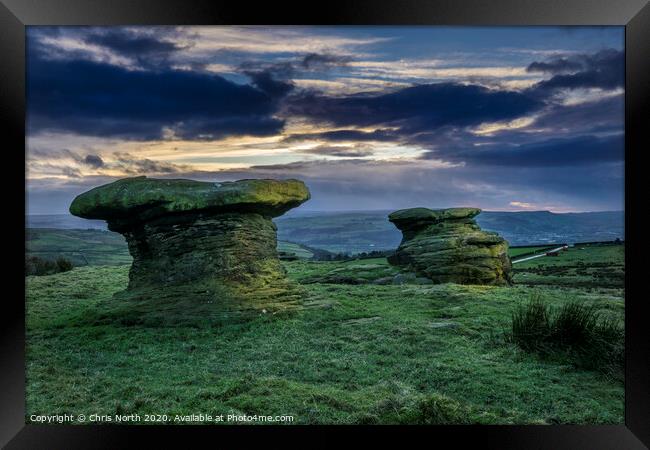 The Doubler Stones. Framed Print by Chris North