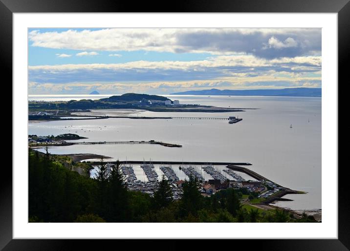 Firth of Clyde view West from Largs Framed Mounted Print by Allan Durward Photography