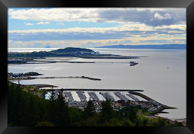 Firth of Clyde view West from Largs Framed Print by Allan Durward Photography