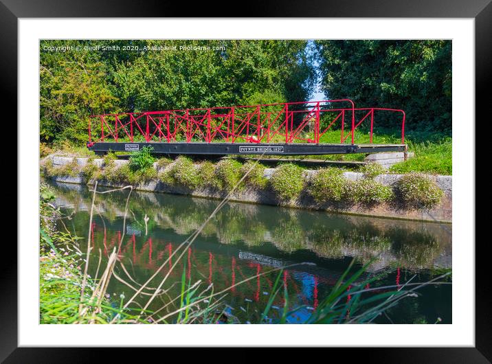 Poyntz Bridge on Chichester Canal Framed Mounted Print by Geoff Smith
