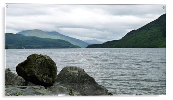 Loch Lomond Acrylic by John Biggadike