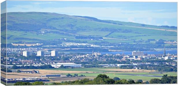 Distant view of Ayr Canvas Print by Allan Durward Photography