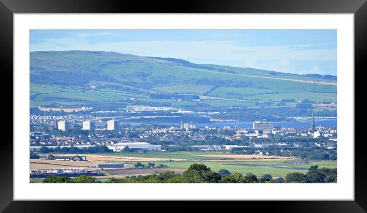 Distant view of Ayr Framed Mounted Print by Allan Durward Photography