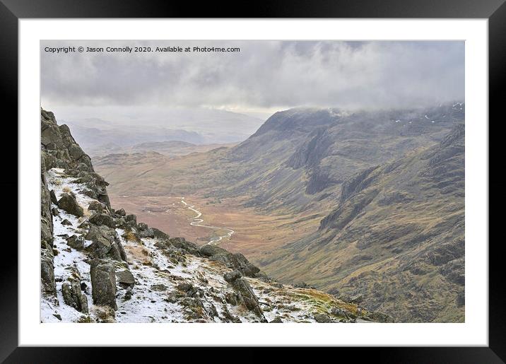 Upper Eskdale Views. Framed Mounted Print by Jason Connolly