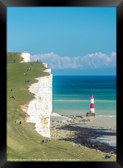 Beachy Head Lighthouse Framed Print by Patrick Metcalfe