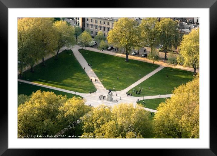 Queen Square from the Air  Framed Mounted Print by Patrick Metcalfe