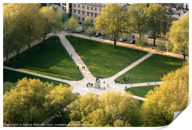 Queen Square from the Air  Print by Patrick Metcalfe