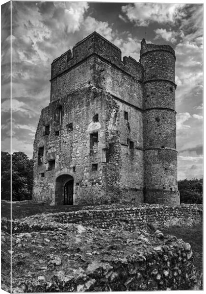 The Ruined Medieval, Donnington Castle Canvas Print by Dave Williams