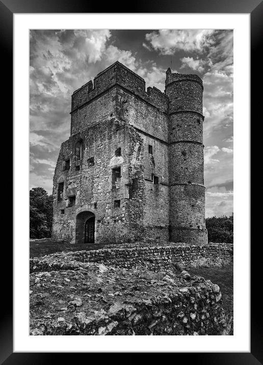 The Ruined Medieval, Donnington Castle Framed Mounted Print by Dave Williams