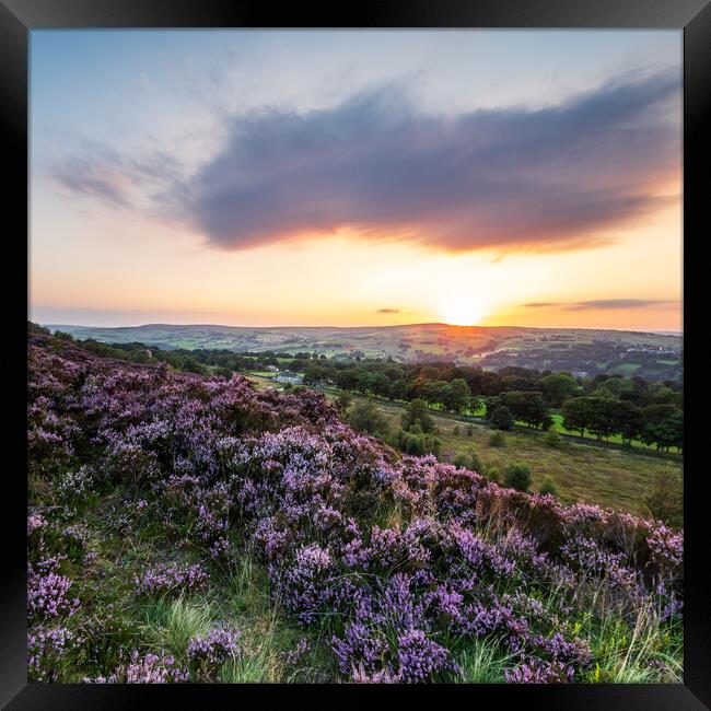 Yorkshire Sunset Framed Print by chris smith