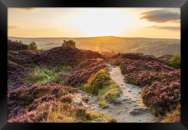 Yorkshire Sunset Framed Print by chris smith