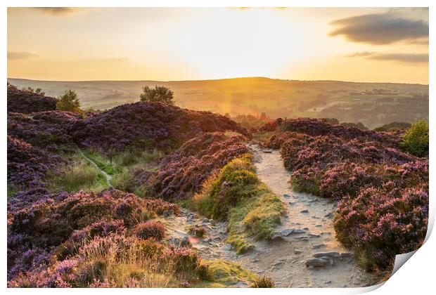 Yorkshire Sunset Print by chris smith